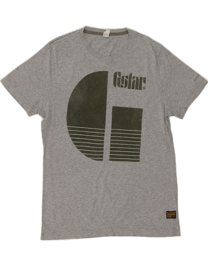 G-STAR Mens Graphic T-Shirt Top Medium Grey Cotton Vintage G-Star and Second-Hand G-Star from Messina Hembry 