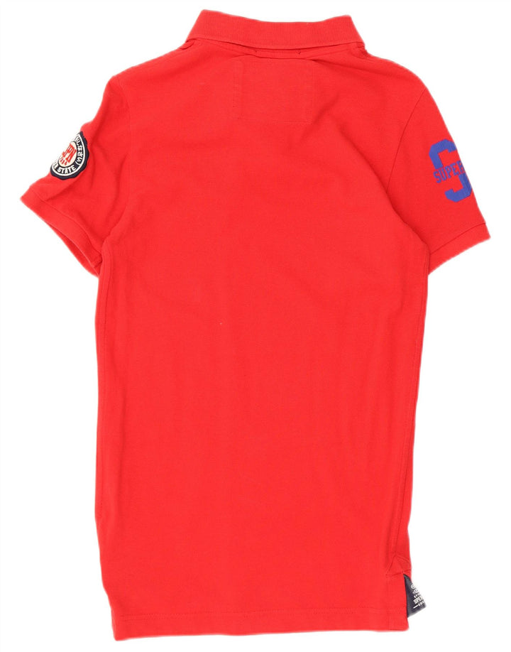 Superdry Polo Gráfico Para Hombre De Algodón Rojo Pequeño