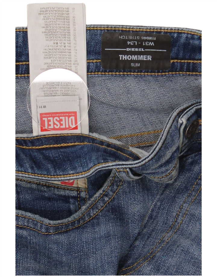 Diesel Hombre Thommer Slim Jeans W31 L34 Algodón Azul