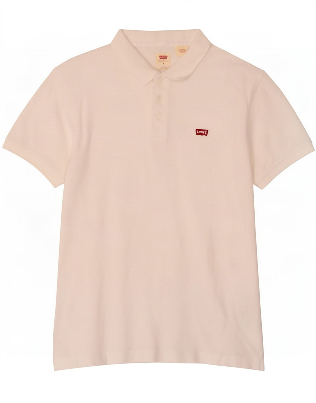 Levi's Polo estándar para hombre de algodón blanco pequeño
