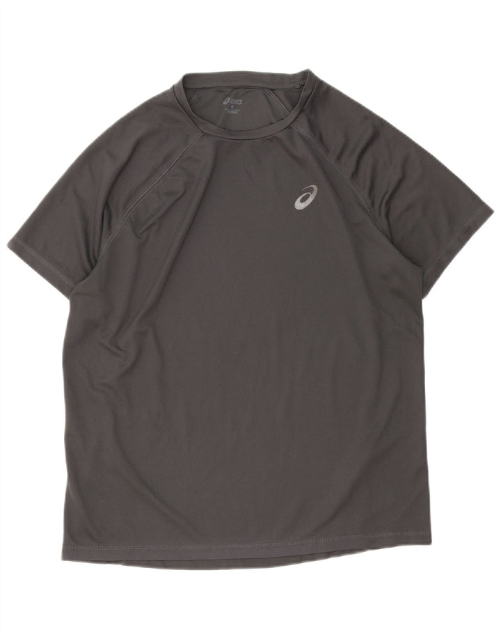 Camiseta Asics Hombre Top Grande Gris Poliéster