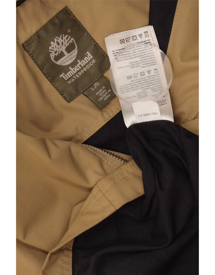 TIMBERLAND Chaqueta utilitaria para hombre UK 40 Large Beige Nylon
