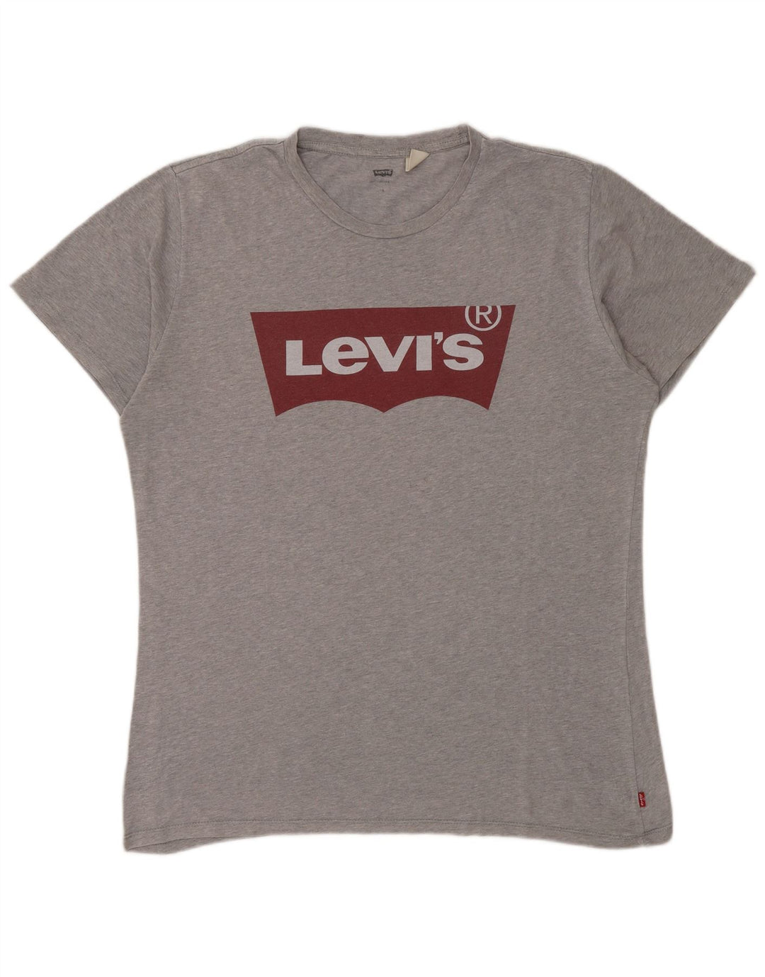 Levi's Camiseta gráfica para hombre Top grande gris moteado