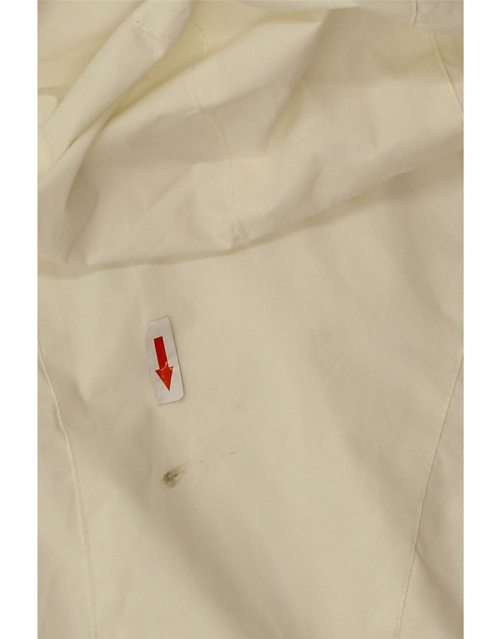 New Balance Chaqueta cortavientos con capucha de gran tamaño para mujer UK 14 Medium White