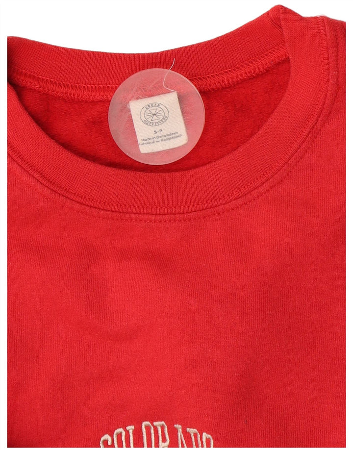 Urban Outfitters Sudadera con gráfico para hombre Jumper Small Rojo