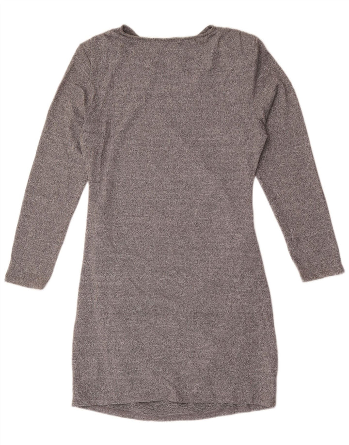 Marks & Spencer Vestido tubo de manga larga para mujer UK 44 Gris medio moteado