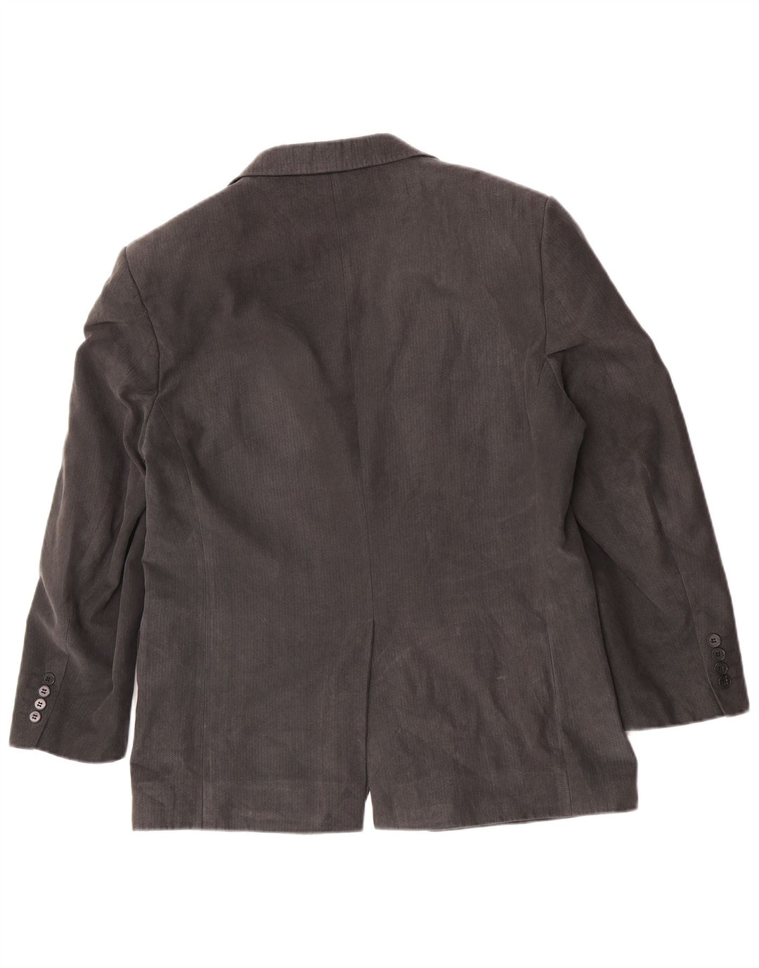 Marks & Spencer Chaqueta tipo blazer de 2 botones para hombre UK 40 Gris medio en espiga