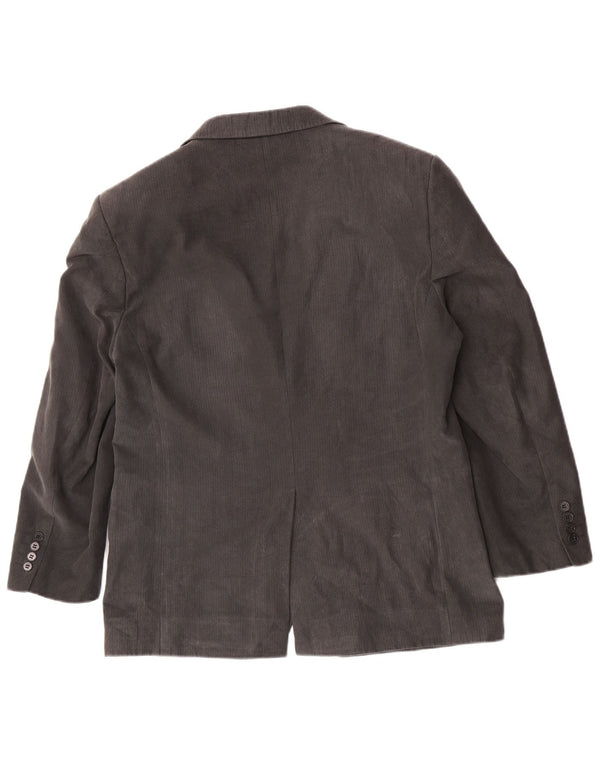 Marks & Spencer Chaqueta tipo blazer de 2 botones para hombre UK 40 Gris medio en espiga