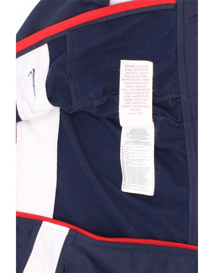 Nike Chaqueta de chándal para niños 3-4 años XS Azul Marino Colorblock Poliéster