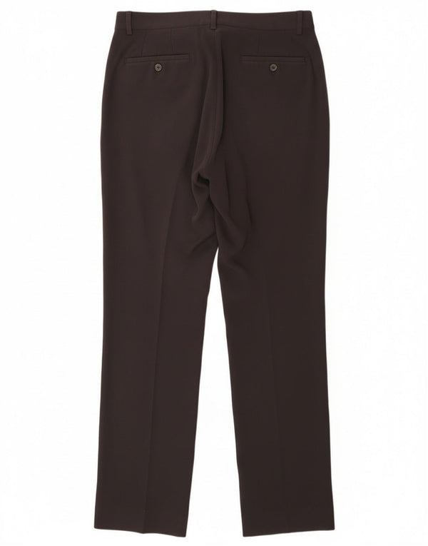 Zara Pantalón de traje recto para hombre EU 38 Small W30 L33 Nylon gris