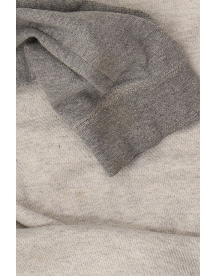Rip Curl - Camiseta con capucha para hombre, manga larga, algodón color gris medio