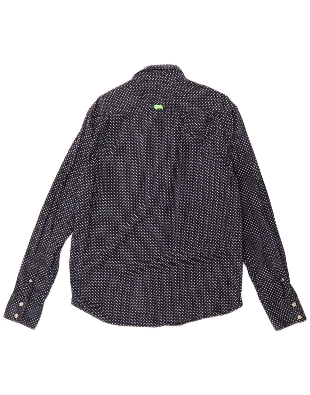 SUPERDRY Camisa gráfica para hombre 2XL Azul marino manchado