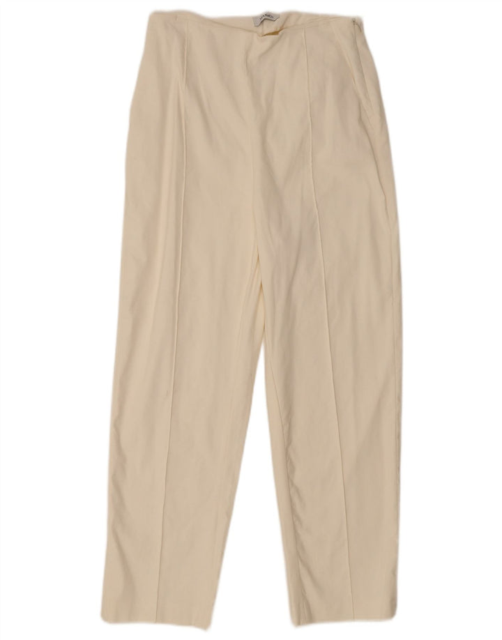 Max & Co. Pantalones Cortos Cónicos Para Mujer W28 L25 Blanco Roto