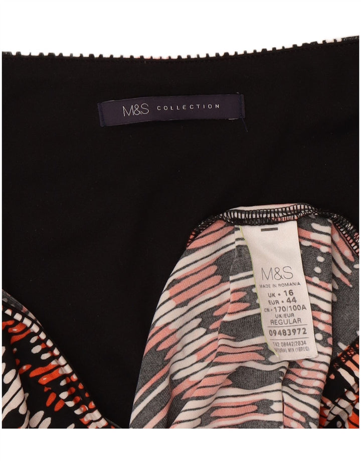 Marks & Spencer Vestido recto para mujer UK 46 Grande Multicolor Geométrico