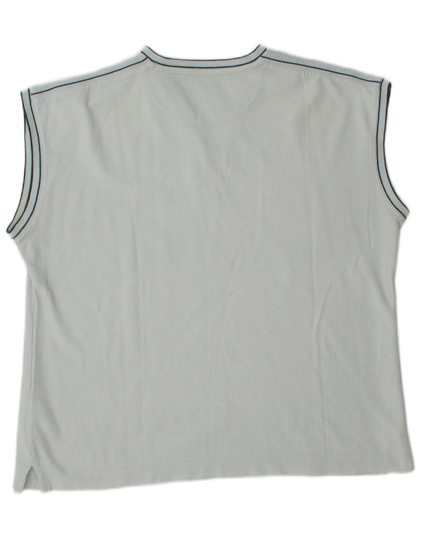 Lotto Camiseta para mujer Top UK 46 Large Azul Algodón