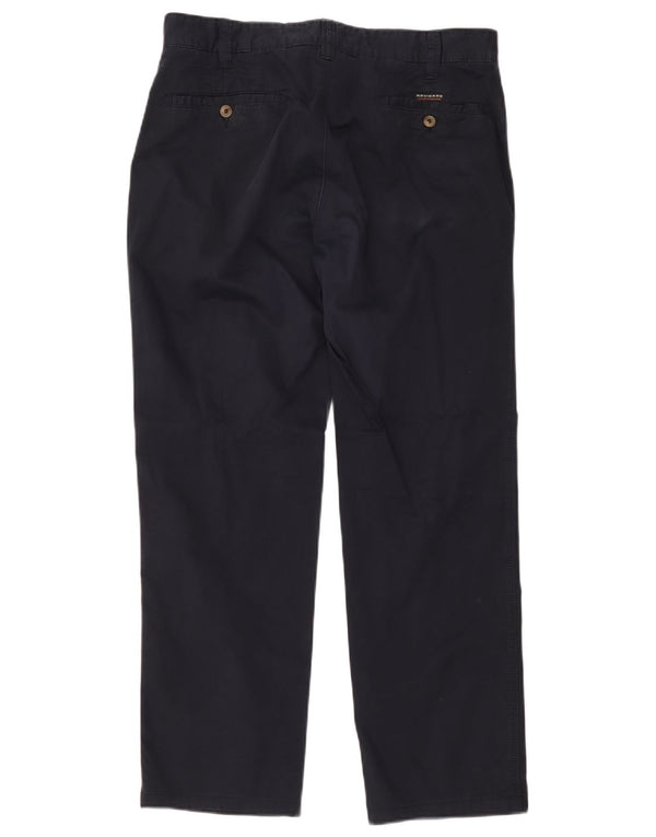Navigare Pantalón chino recto para hombre IT 52 XL W36 L30 Algodón azul marino