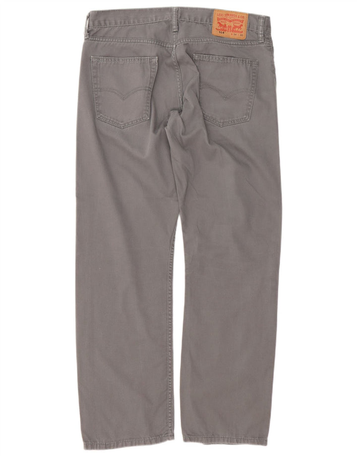 Levi's Jeans rectos 514 para hombre W34 L30 Algodón gris