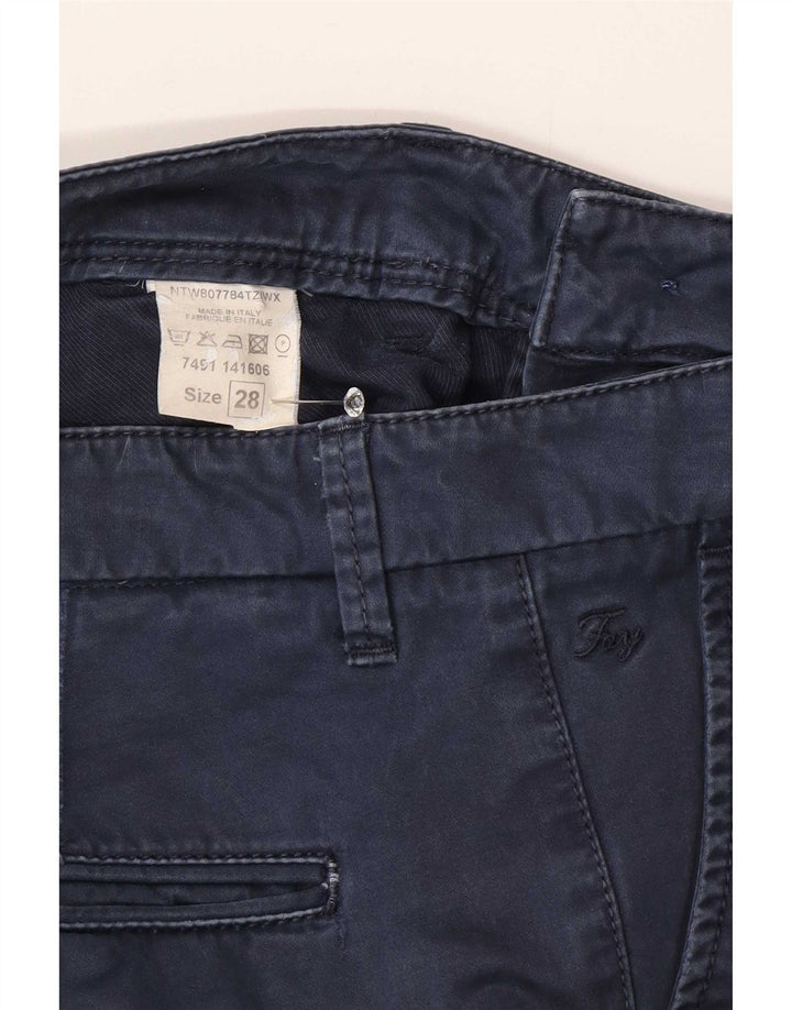 Pantalón Chino Slim Fay Mujer W28 L30 Azul Marino