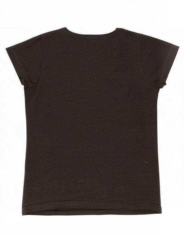 Diesel Mujer Camiseta Gráfica Top UK 10 Small Gris