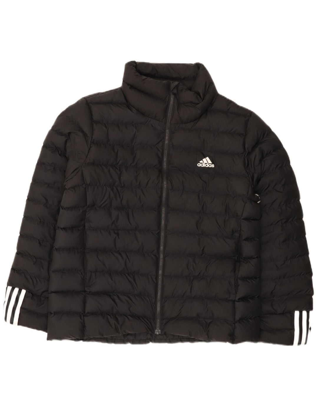 Adidas Chaqueta Acolchada Mujer UK 12/14 Mediano Negro Poliéster