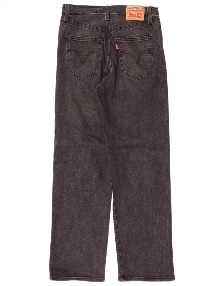 LEVI'S Vaqueros rectos Ribcage para mujer W28 L29 Algodón gris