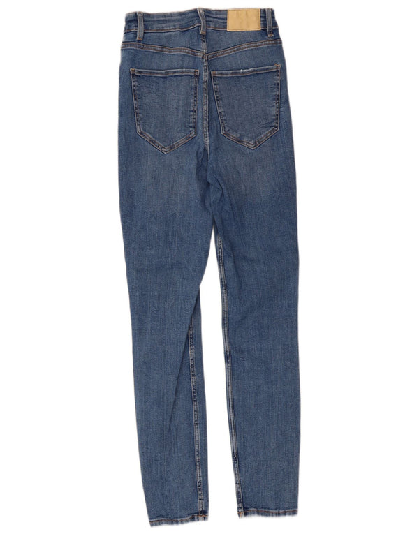Zara Vaqueros Pitillo Mujer EU 36 XS W26 L26 Algodón Azul