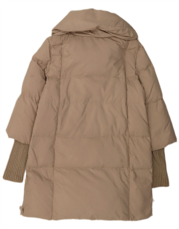 Max & Co. Chaqueta acolchada para mujer UK 10 Small Beige Poliéster