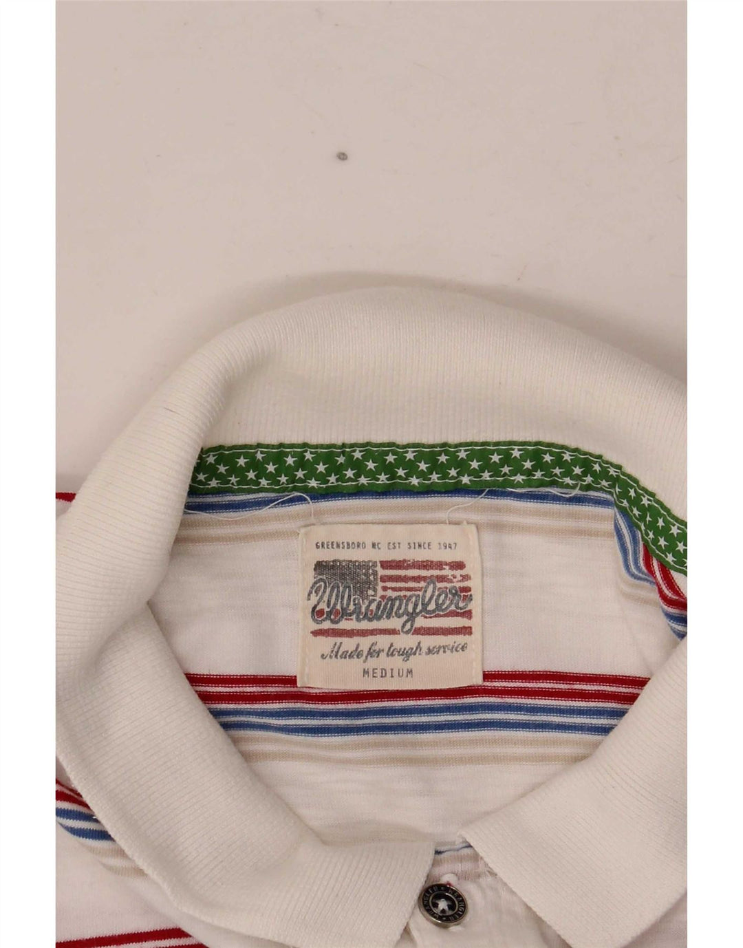 Wrangler Polo para Mujer UK 40 Mediano Rayas Blancas