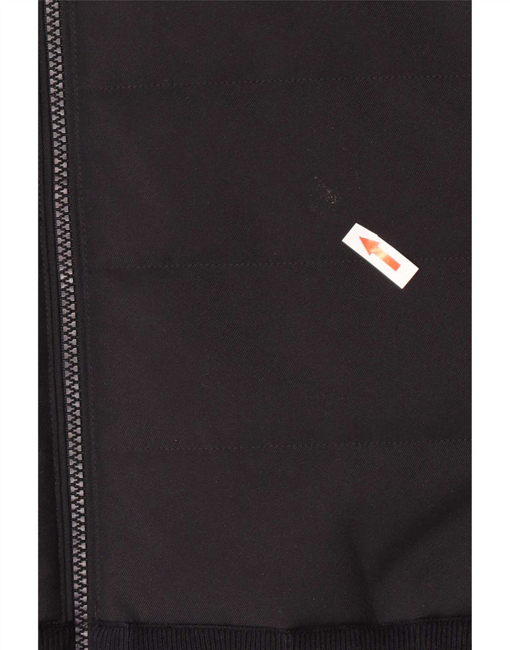 Massimo Dutti Cazadora Bomber Hombre UK 42 XL Algodón Negro