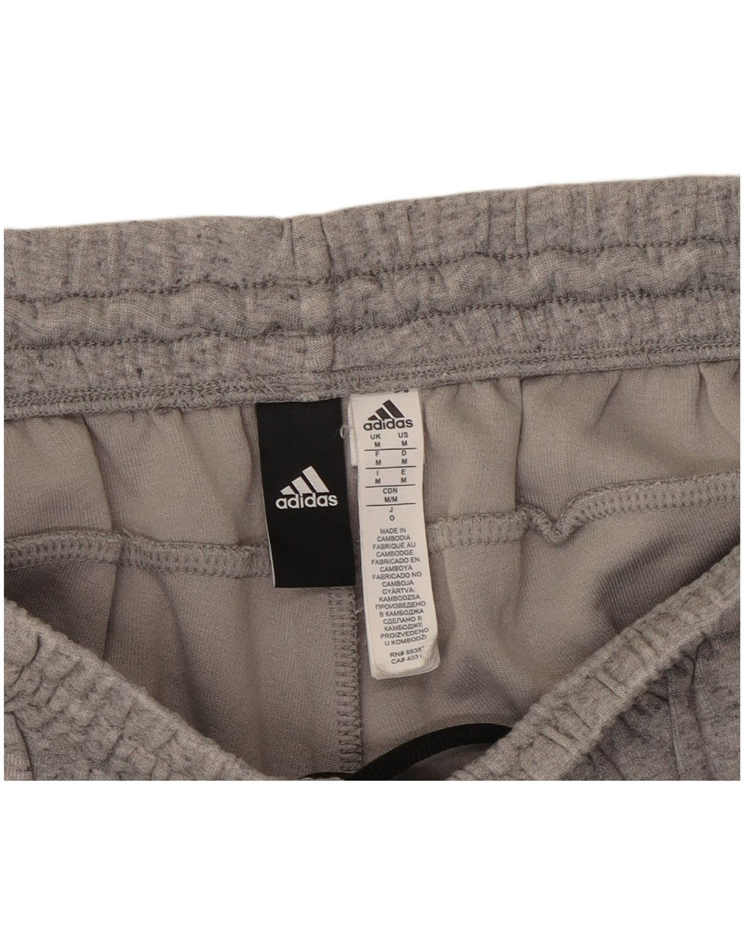Pantalón De Chándal Adidas Hombre Gris Medio De Algodón Moteado