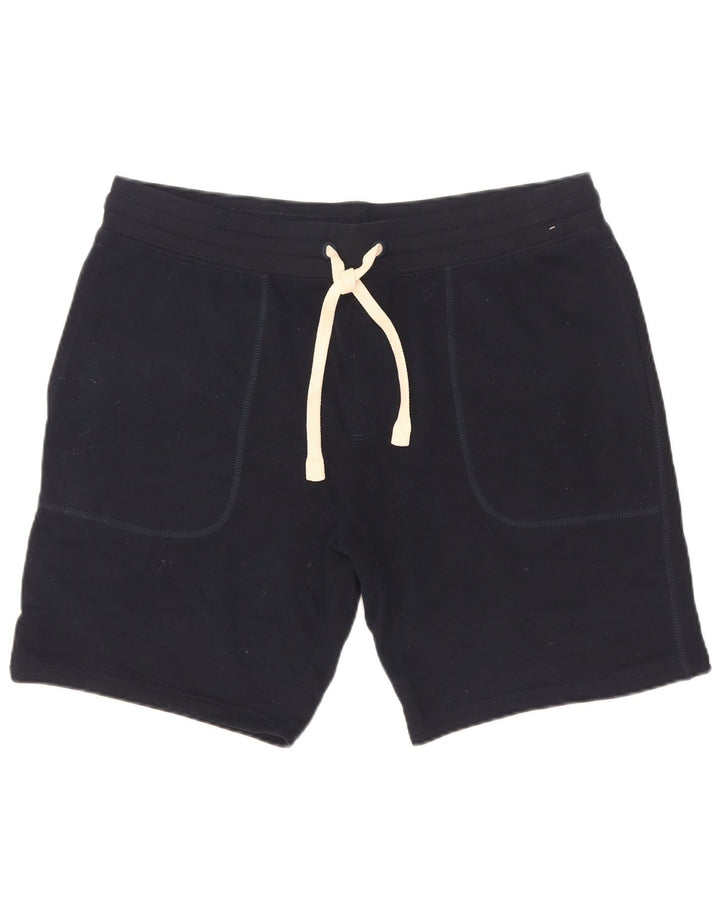 Marks & Spencer - Pantalones cortos deportivos para hombre, talla grande, algodón azul marino