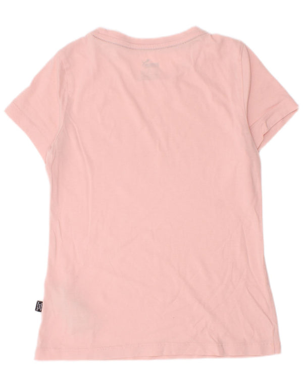 Puma Camiseta gráfica para niña 9-10 años Algodón Rosa