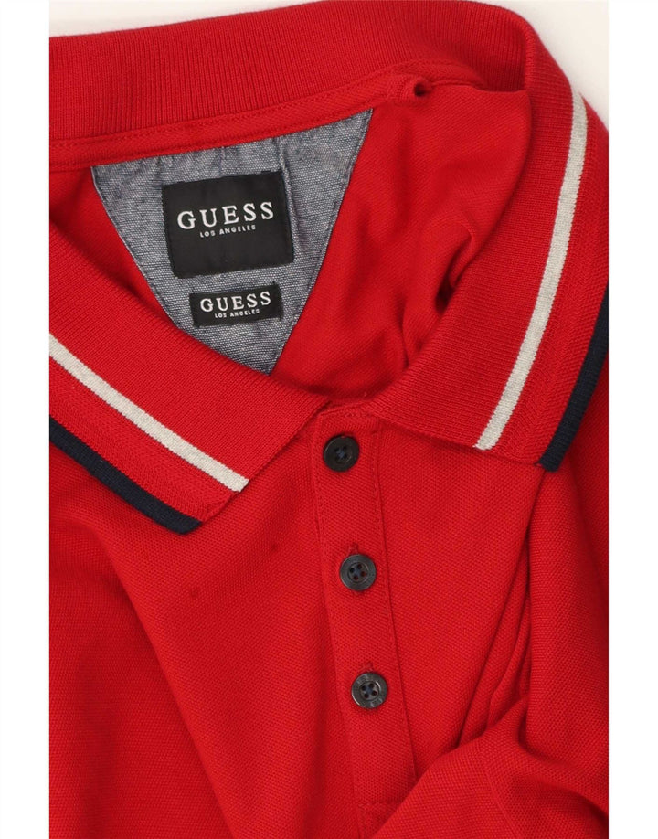 Guess Polo Hombre Grande Rayas Rojas