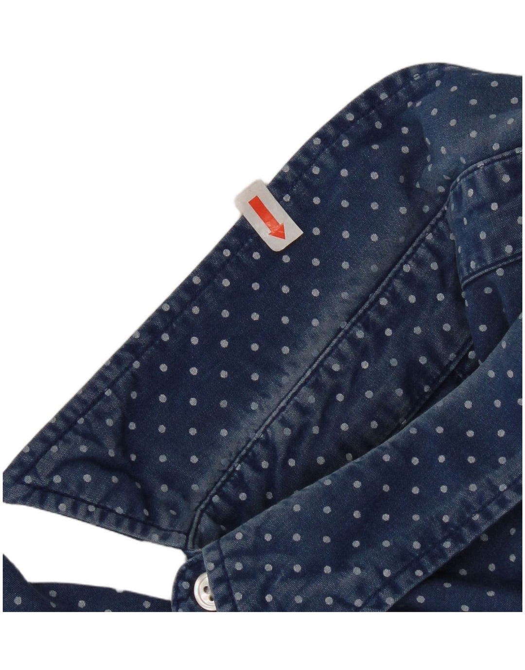 Camisa Levi's para hombre de algodón con lunares azules grandes