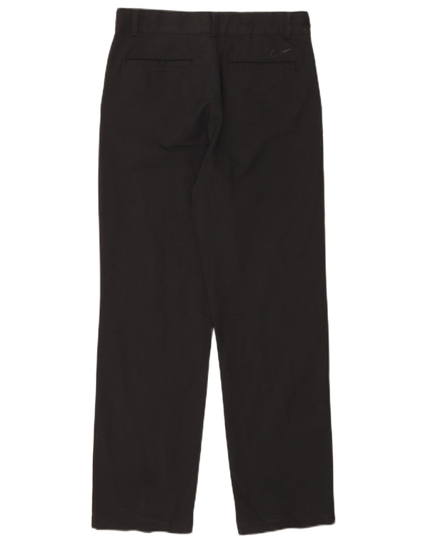 Pantalón chino recto Nike Dri Fit para mujer XL W30 L29 Poliéster negro
