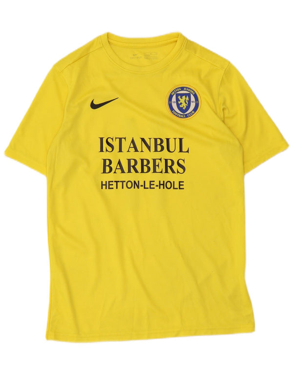 Nike Camiseta Dri Fit Graphic para niños 13-14 años XL Amarillo Poliéster