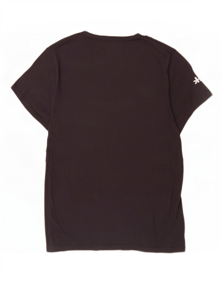 Diadora Hombre Camiseta Top Grande Negro Algodón