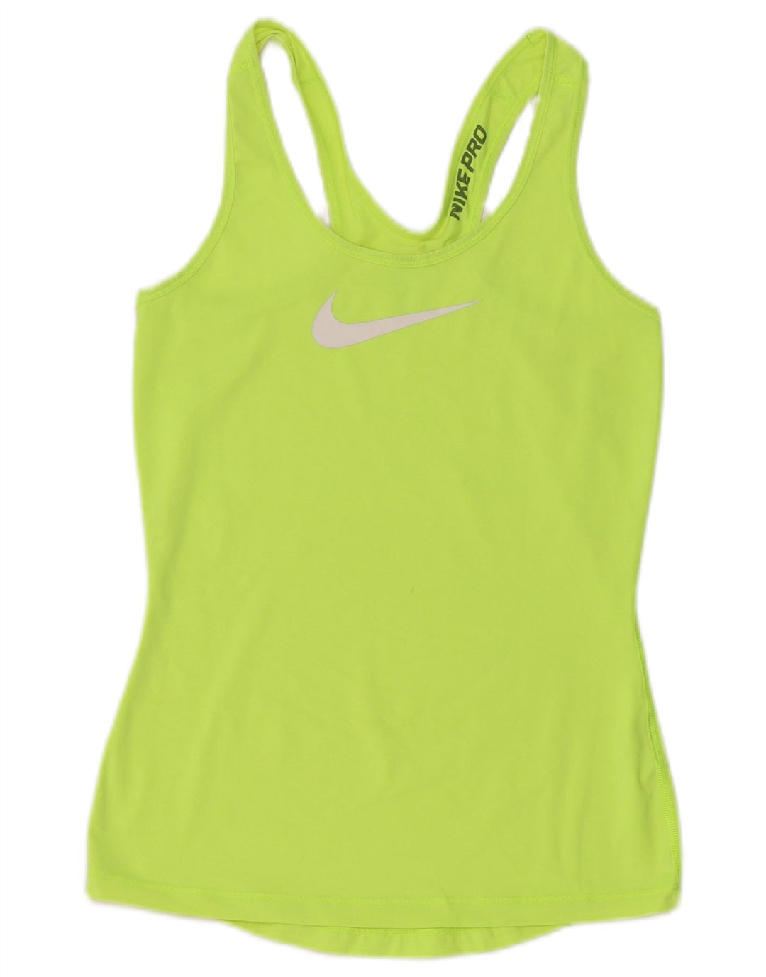 NIKE Mujer Graphic Vest Top UK 8 Small Verde Sintético
