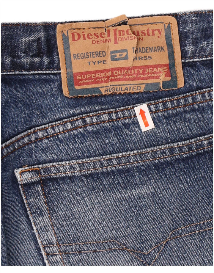 DIESEL Vaqueros rectos para hombre W34 L33 Azul Algodón Clásico