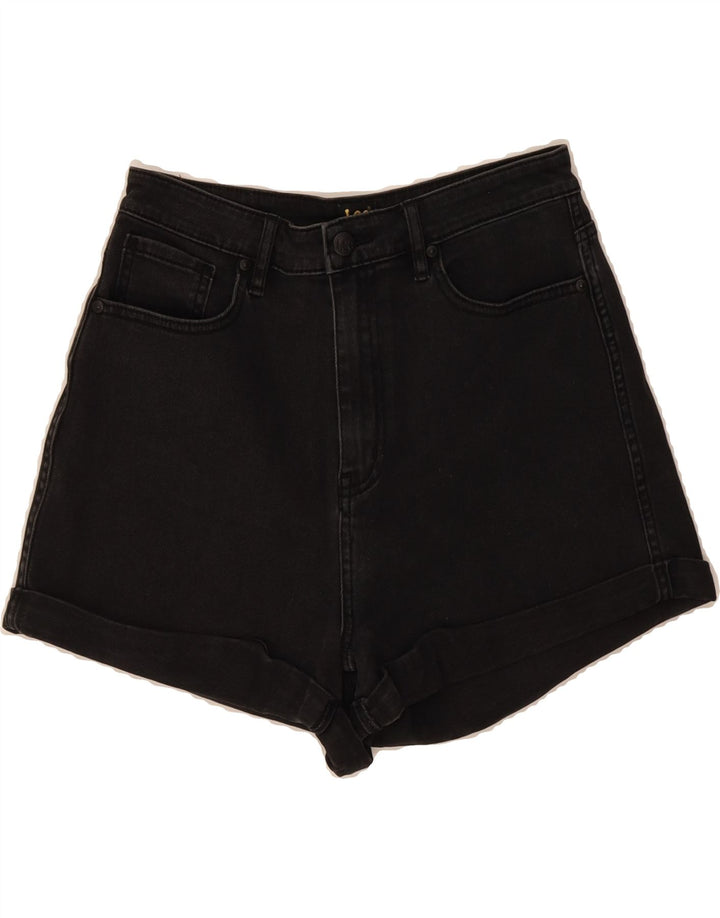LEE Womens Denim Shorts W28 Medium Black Vintage Lee and Second-Hand Lee from Messina Hembry 