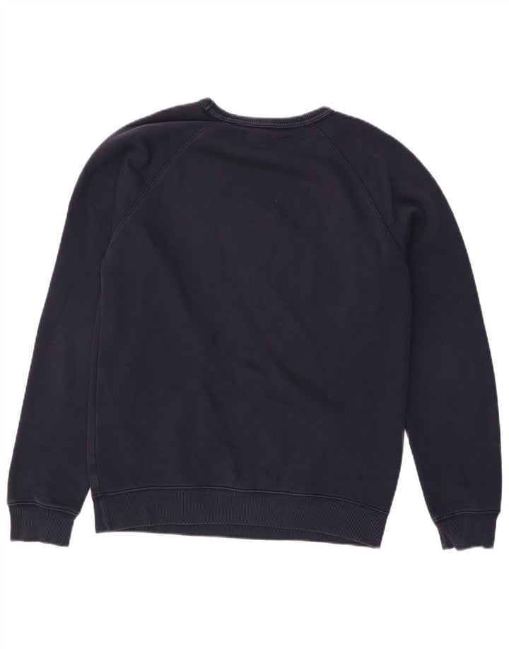 Adidas Hombre Graphic Sudadera Jumper Pequeño Azul Marino Algodón