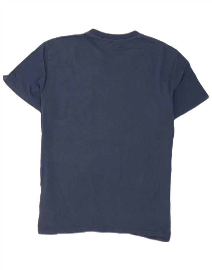Billabong Hombre Camiseta Top Medium Azul Marino Algodón