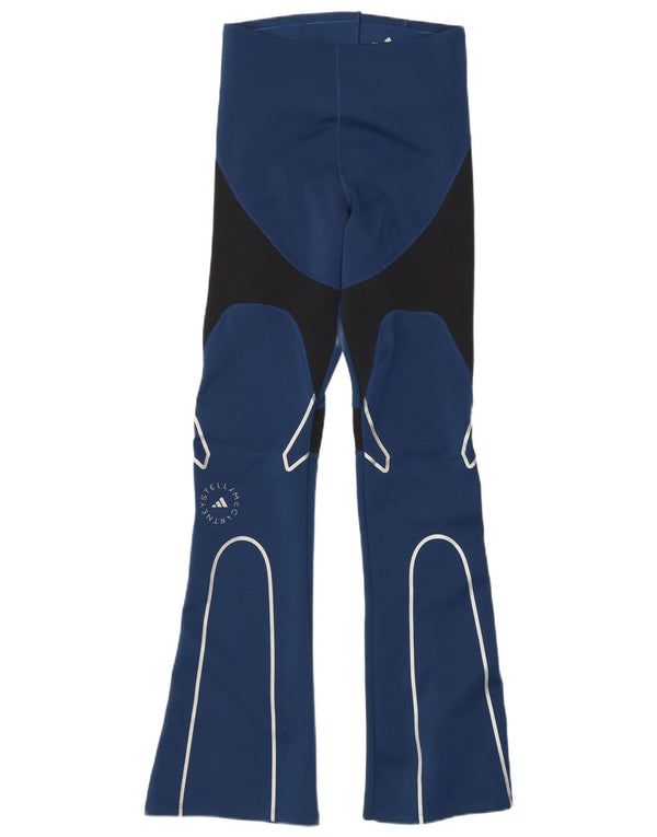 Adidas Womens Stella McCartney Leggings UK 8/10 Small Blue Colourblock