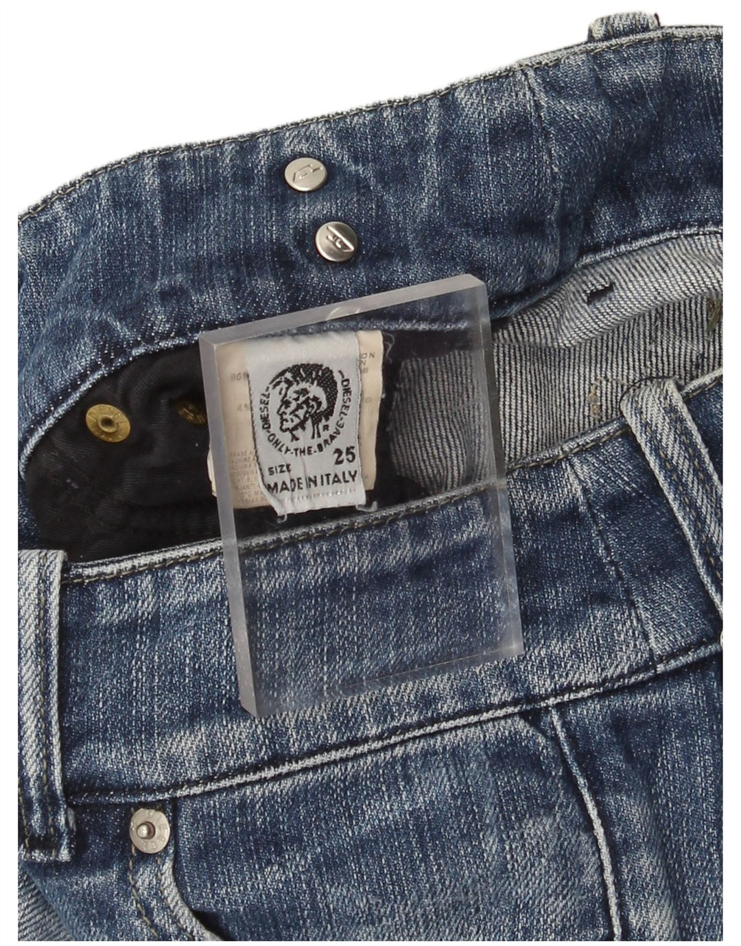 Diesel Vaqueros Bootcut Desgastados De Cintura Baja Para Mujer W25 L33 Algodón Azul