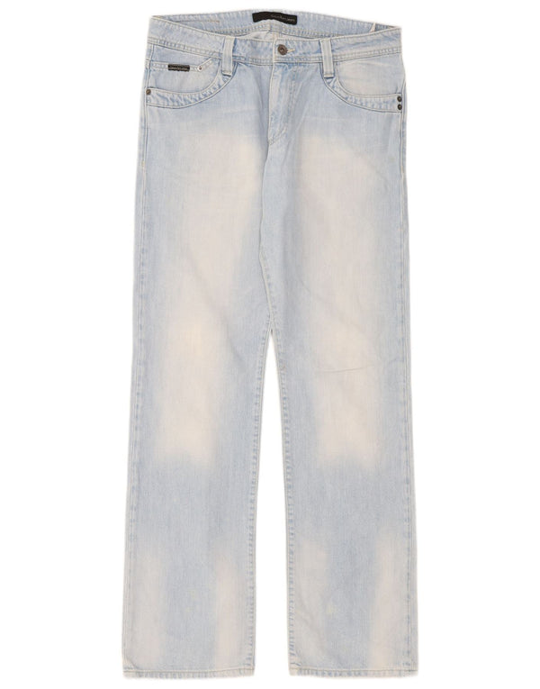 Vaqueros Rectos Calvin Klein Mujer W32 L34 Algodón Azul