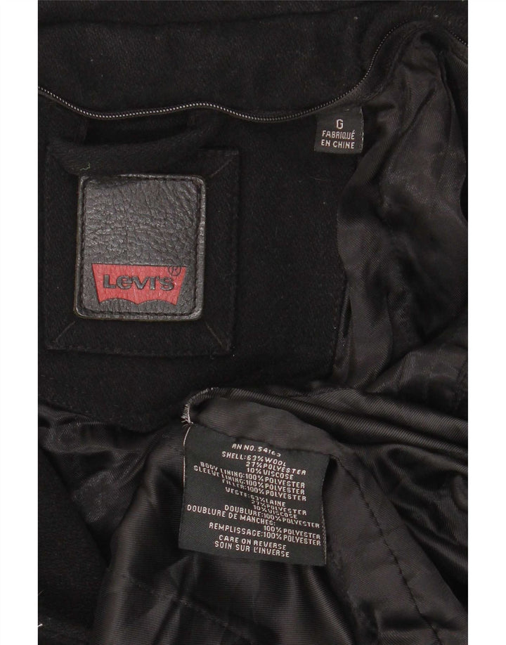 Levi's Chaqueta utilitaria para hombre UK 40 Large Lana negra