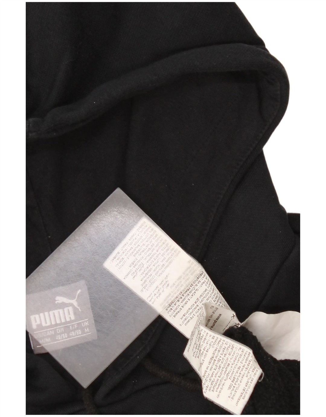Puma Hombre Sudadera Con Capucha Jumper Medium Negro Algodón