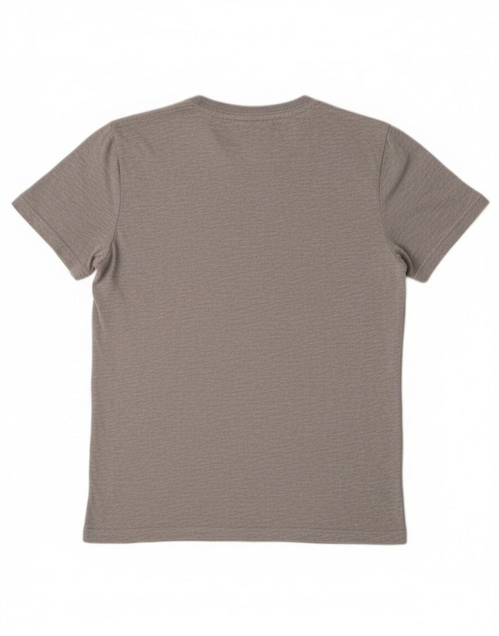 Superdry Hombre Camiseta Gráfica Top Gris Medio