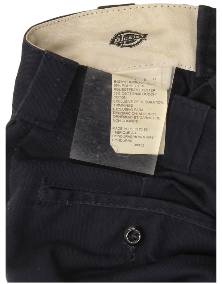 DICKIES Pantalón chino recto para hombre W30 L32 Azul marino Poliéster