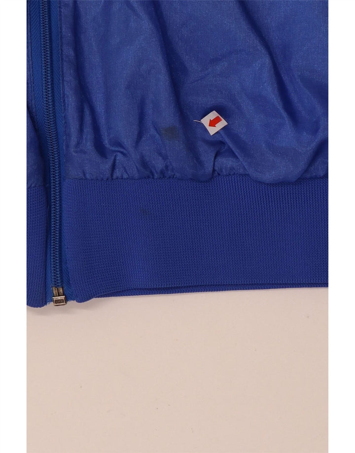 Frank Shorter - Chaqueta de chándal para hombre, talla grande, nailon color block, color azul